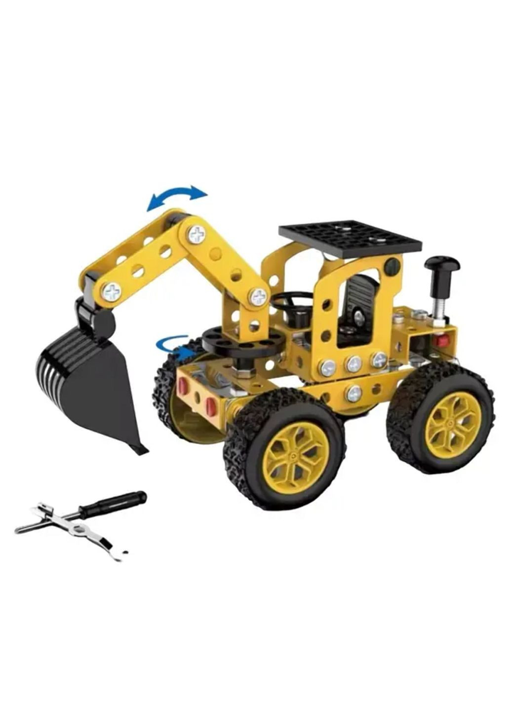 Дитячий конструктор інженерна машинка "Зроби сам" 112 предметів Пластиковий бокс More YK667 (314803364)