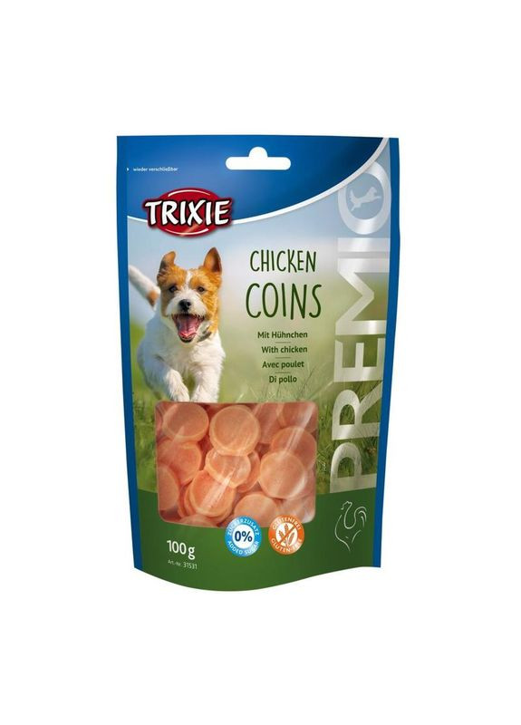 Ласощі для собак PREMIO Chicken Coins з куркою,100г Trixie (292258545)