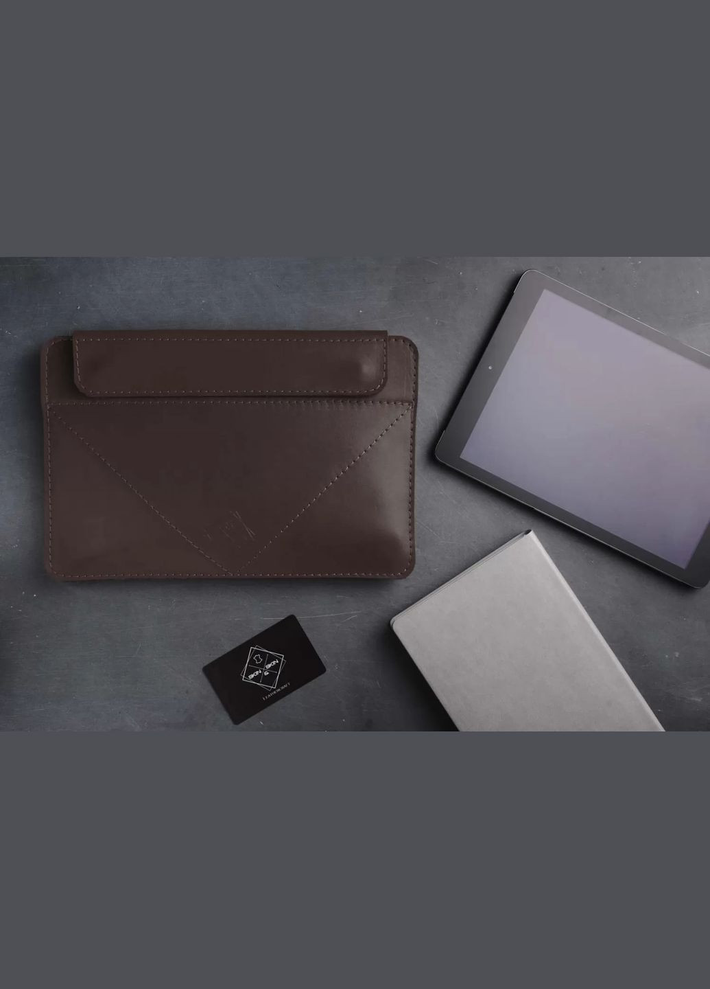 Кожаный Чехол с подставкой для iPad коричневый 12.9 Skin and Skin (292144484)