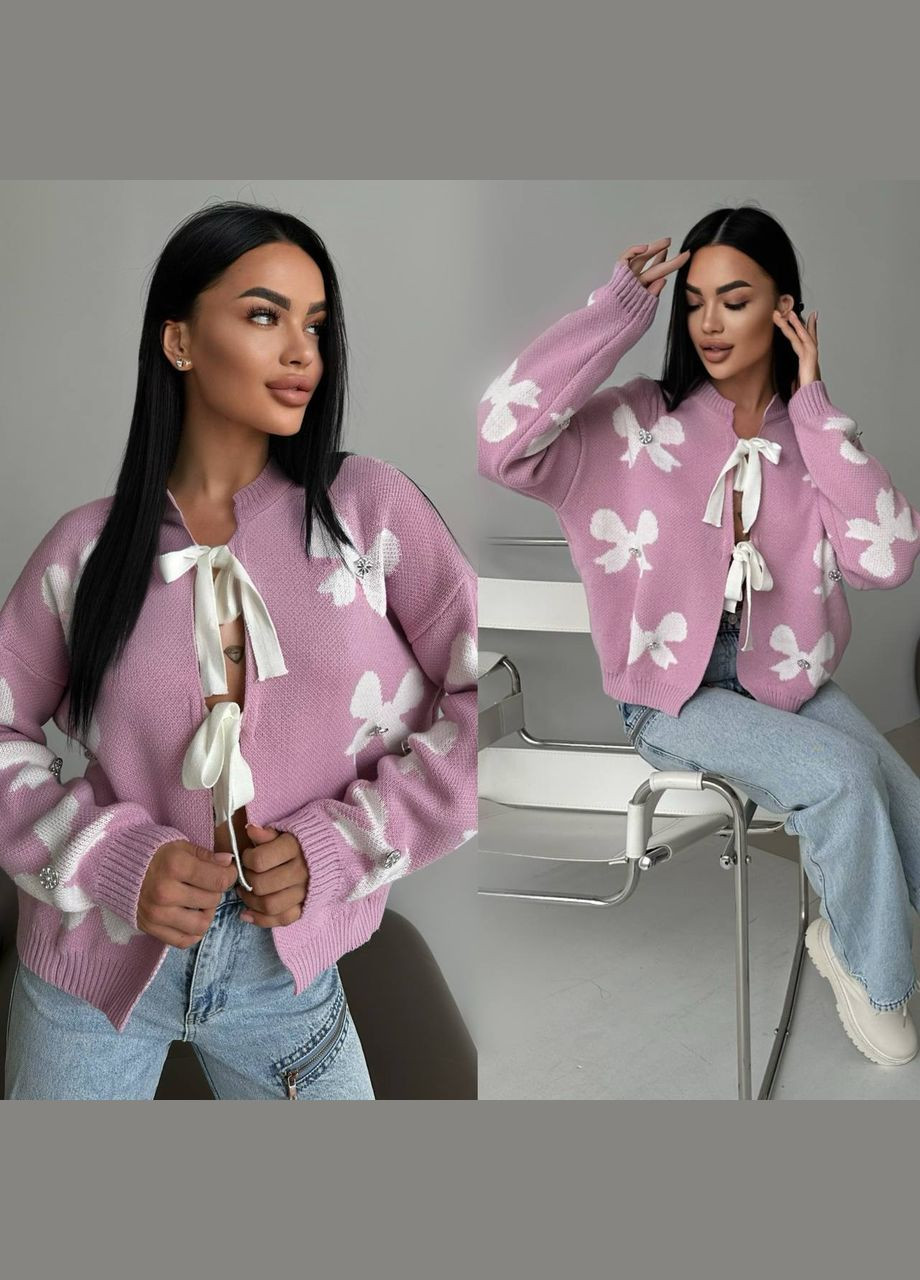 Розовый демисезонный кардиган Vakko