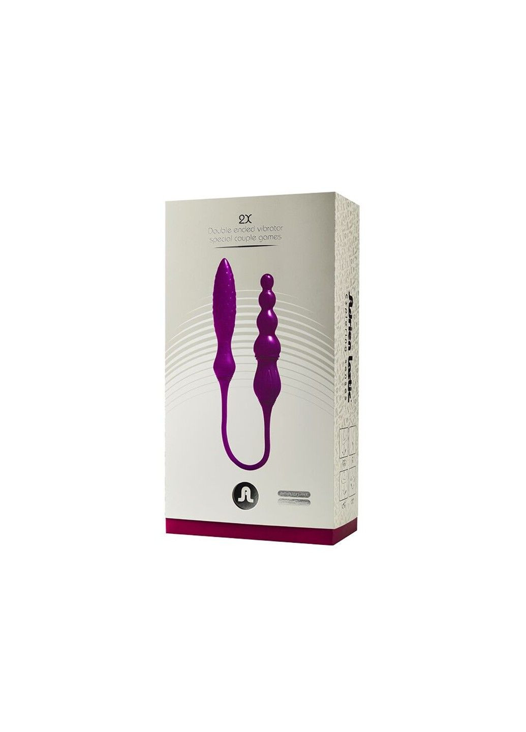 Вибратор двухсторонний AD 2X с пультом LRS вибромассажер для двоих Adrien Lastic (298349581)