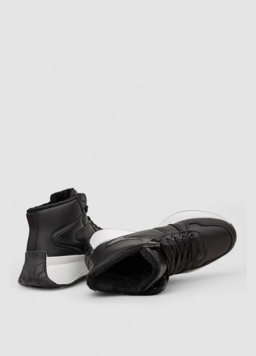 Кросівки жіночі зимові на хутрі, 248RXM16 Ager чорно-білі зими (360859213)