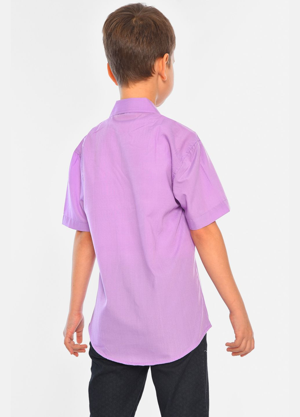 Сорочка дитяча хлопчик фіолетова Let's Shop (316295754)