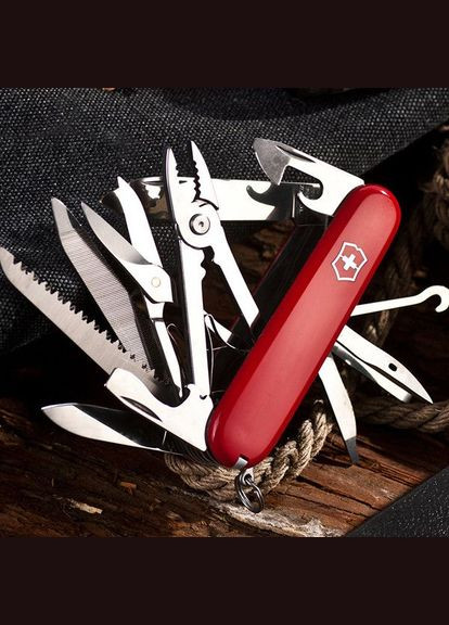 Комплект ножа Handyman Red 1.3773 + Подарочная коробка для ножа 91мм vix-2 Victorinox (317303627)