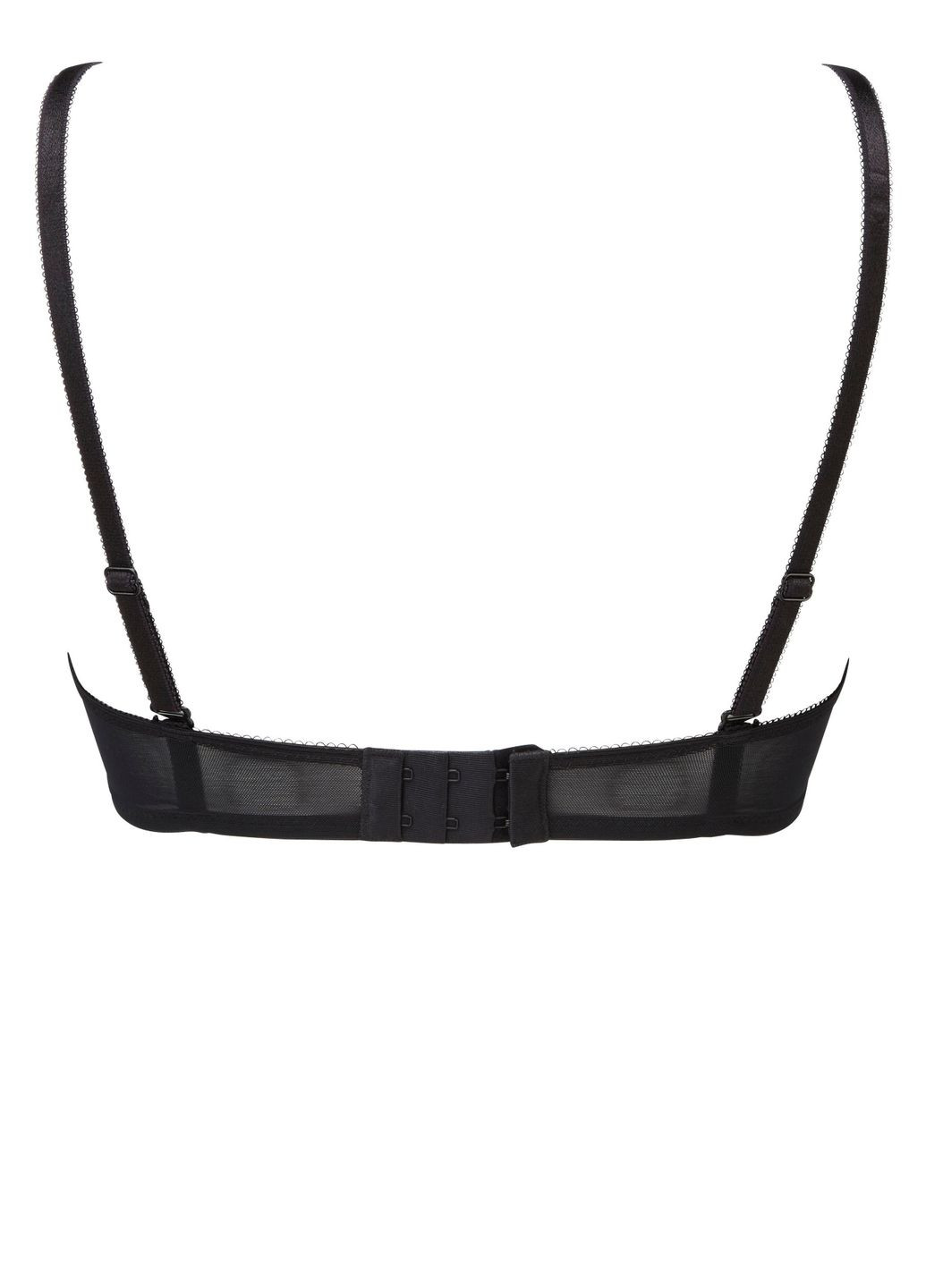 Чёрный планж 13001 изящный прозрачный мягкий из кружева шантильи для идеальной формы Gossard с косточками эластан, полиамид