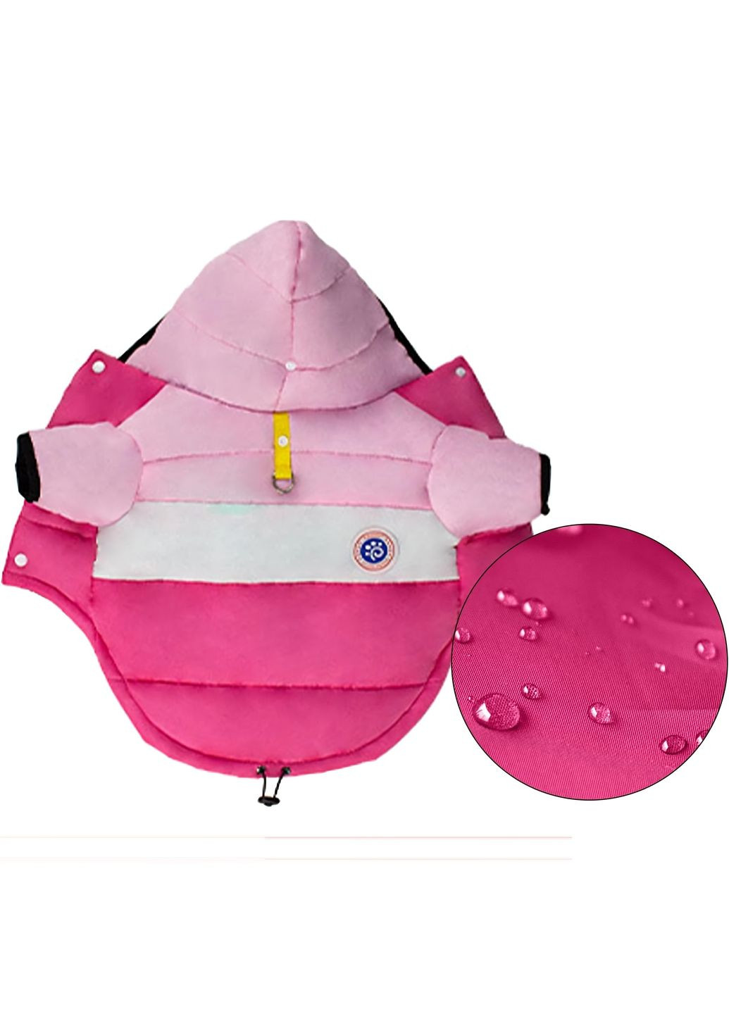 Куртка для собак и котов Rose-Pink XL розово-малиновая A: 36 см B: 51 см C: 36 см 6925 Ecotoys (275394980)