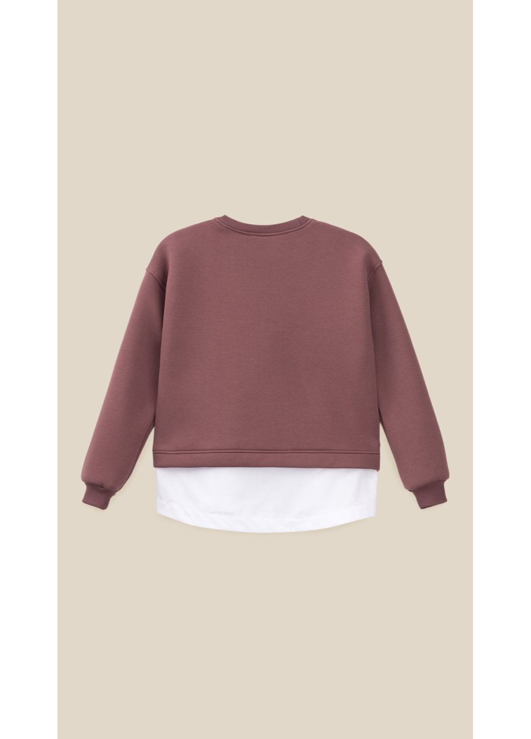 LAWA світшот однотонний для дівчинки gbc02306 140 см shop (2888000030900) однотонний сливовий повсякденний