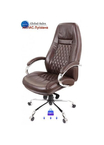 Кресло Луизиана MB (GB-242CC) Коричневый (Кожа LC-K) Аклас (360546141)