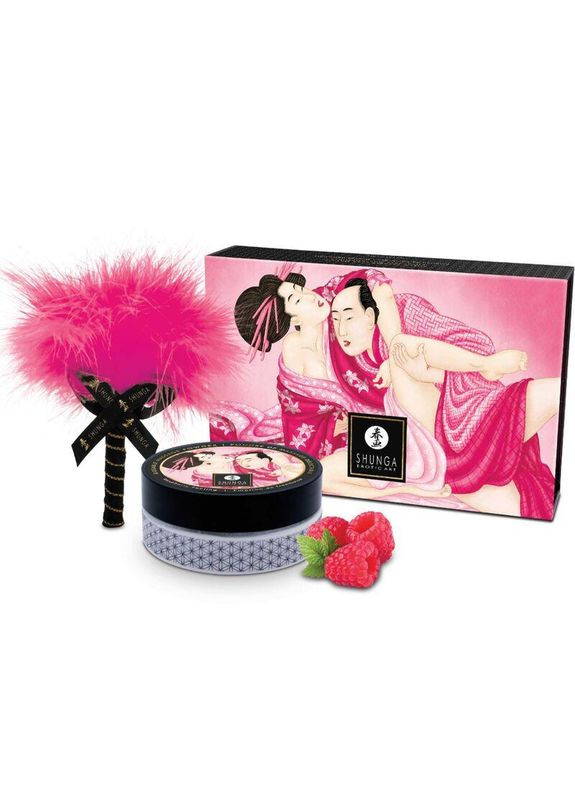 Вкусная пудра для оральных ласк Body Powder Raspberry feeling, 75 г, аромат малины Shunga (303901929)