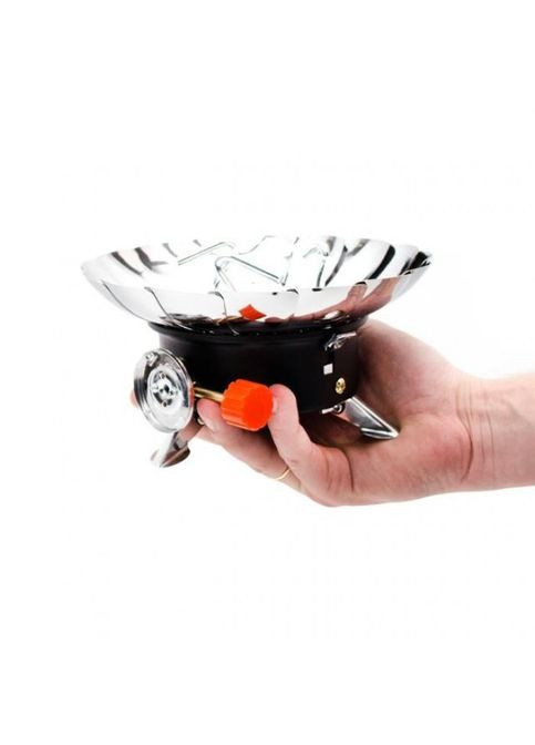 Пальник газовий туристичний із захистом від вітру GS-0011 Intertool (335834765)