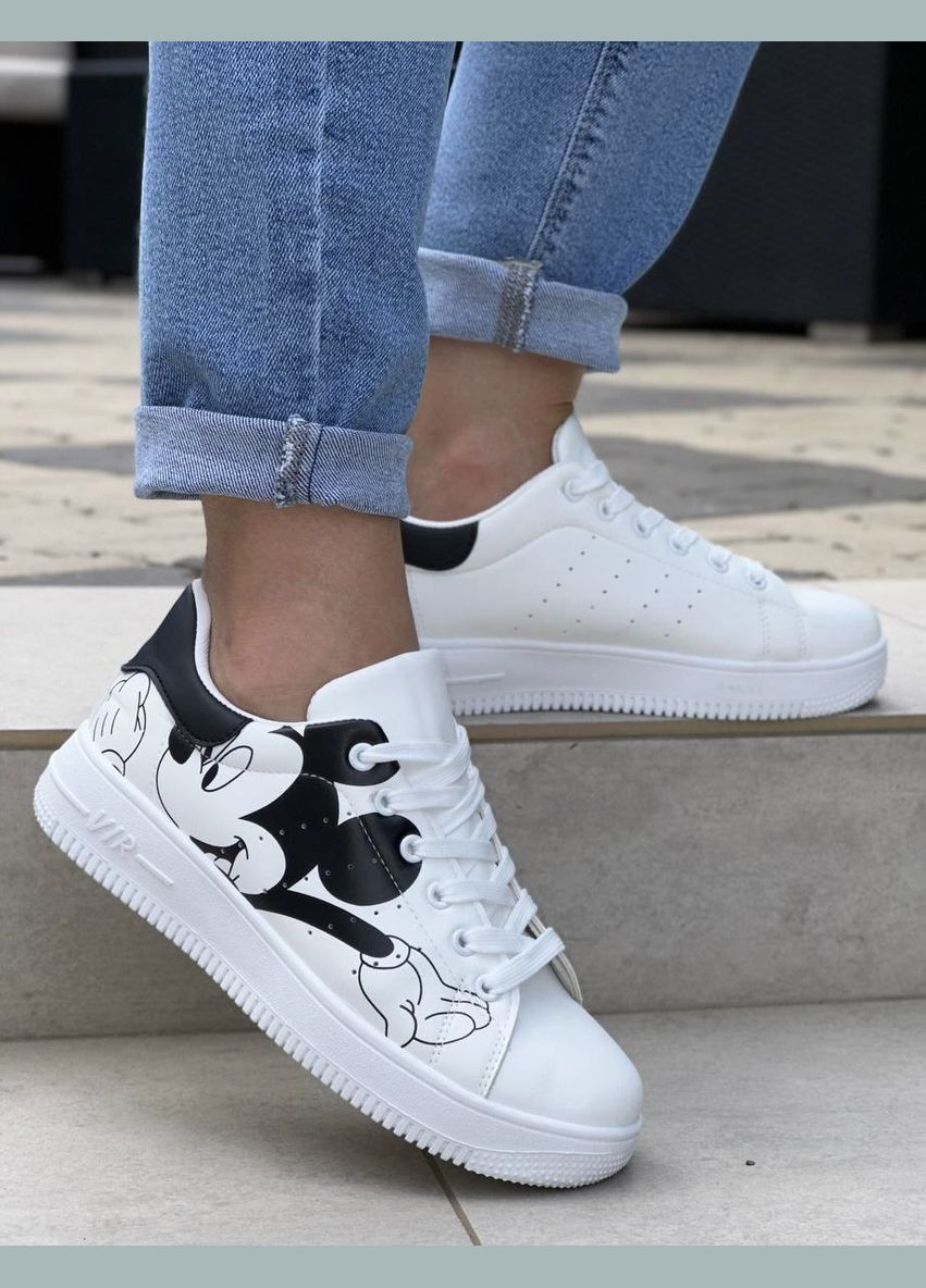 Жіночі молодіжні кросівки 1298 Білі No Brand білі демісезони (322874020)