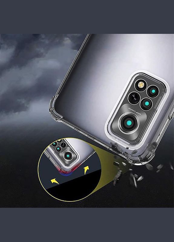 Чехол-накладка Anti-Shock для Xiaomi Redmi Note 12 Pro 4G Clear (709177) BeCover (341489905)