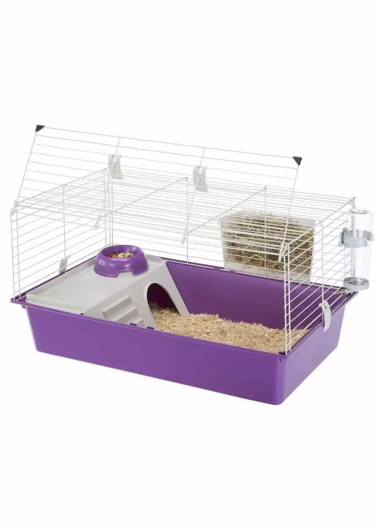 Клітка для кроликів та морських свинок Cavie 80 біла 77x48x42 см 57054401 Ferplast (266274447)