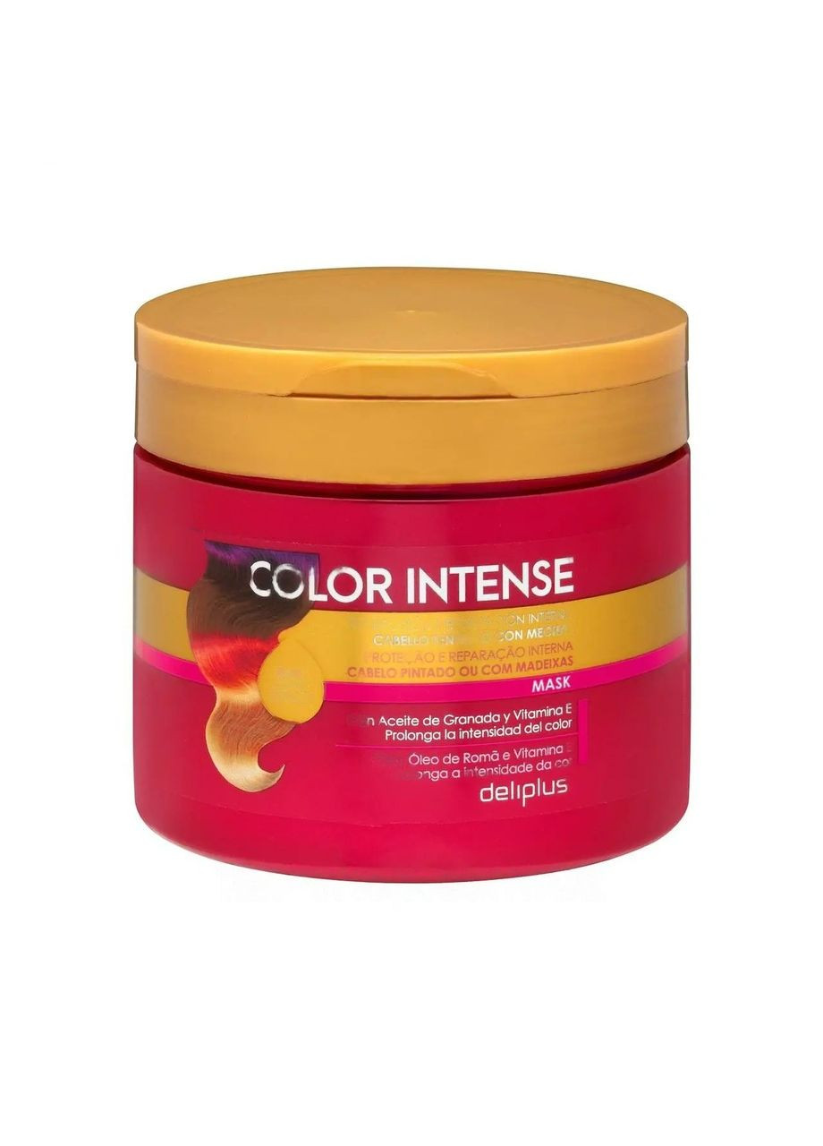 Маска для окрашенных или мелированных волос с маслом граната и витамином Е Color Intense Испания 400 мл Deliplus (293943098)