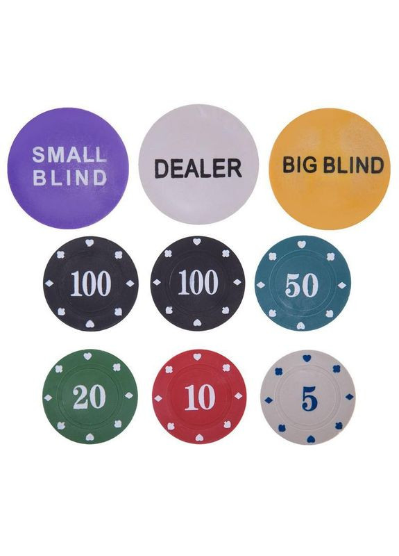 Набор для покера в пластиковом кейсе 300S-C 300 фишек SP-Sport (323217413)