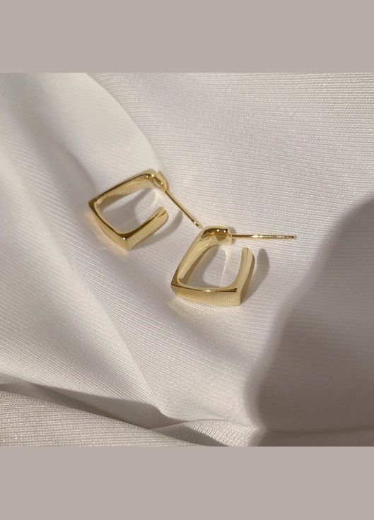 Сережки цвяшки Золотий (12-91) No Brand (314931076)