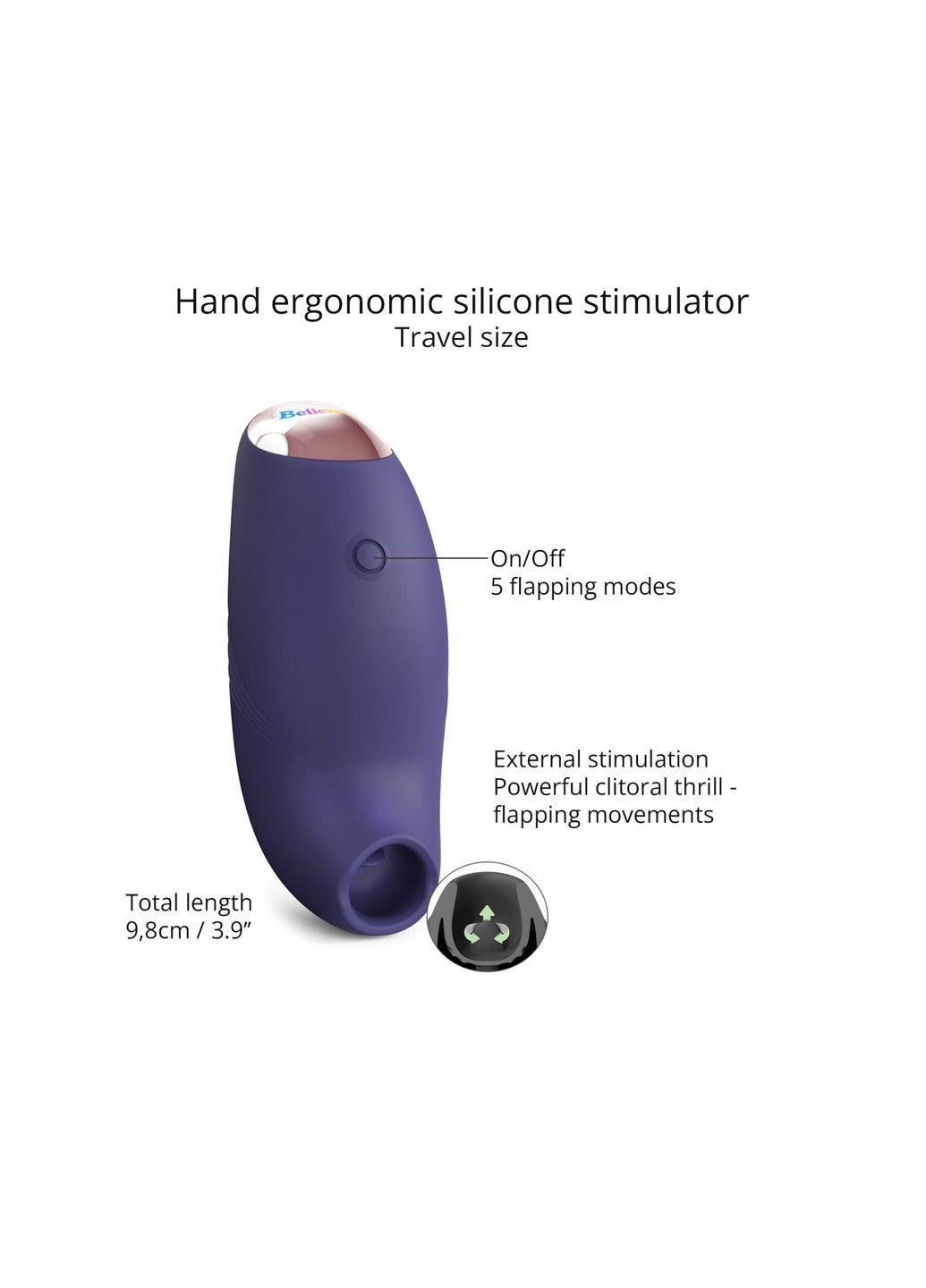 Вакуумный клиторальный стимулятор BELIEVER – MIDNIGHT INDIGO Love To Love (315497730)