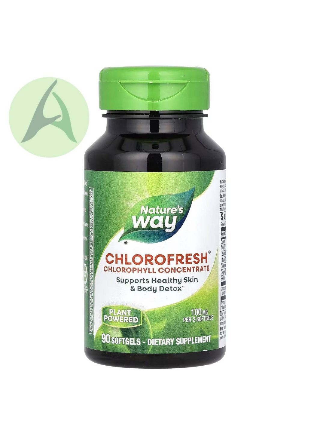 Chlorofresh, концентрований хлорофіл, 100 мг, 90 капсул Nature's Way (361858700)