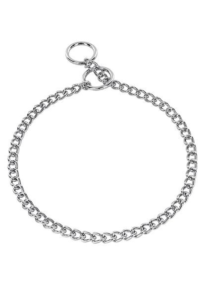 Цепочка-ошейник для собак, с коротким звеном, 3 мм, 55 см, Хромированная сталь (4022853070968) Sprenger (342967930)