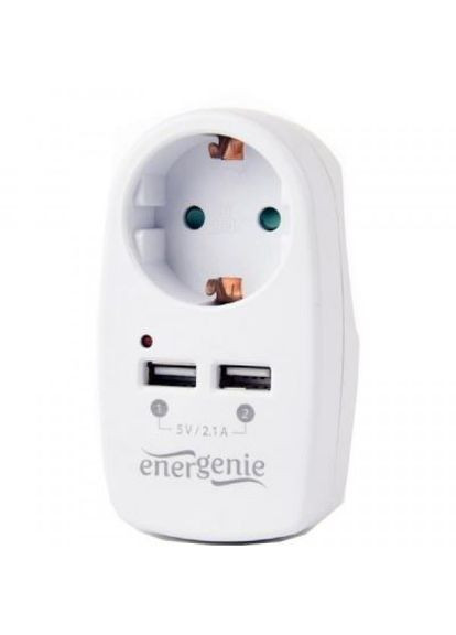 Зарядний пристрій (EGACU2-02) EnerGenie 2 usb x 2.1a (268147542)