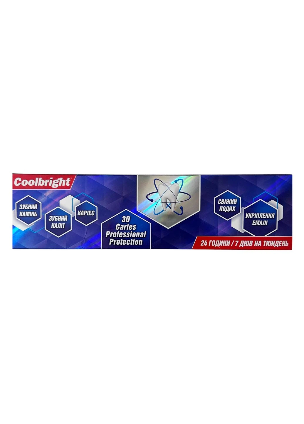 Зубна паста + Зубна щітка CoollBright 3D Ефект Захист від карієсу 175 г. Coolbright (381102438)