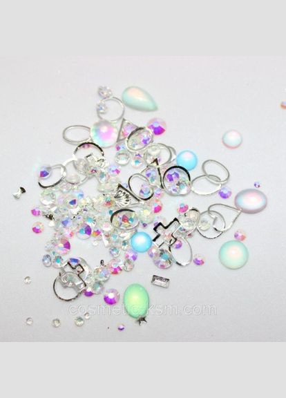 Стрази та каміння для нігтів об'ємні Master-prof Мікс (декор, фігурки, оправи) арт.454-07 1 уп Master Professional (299385070)