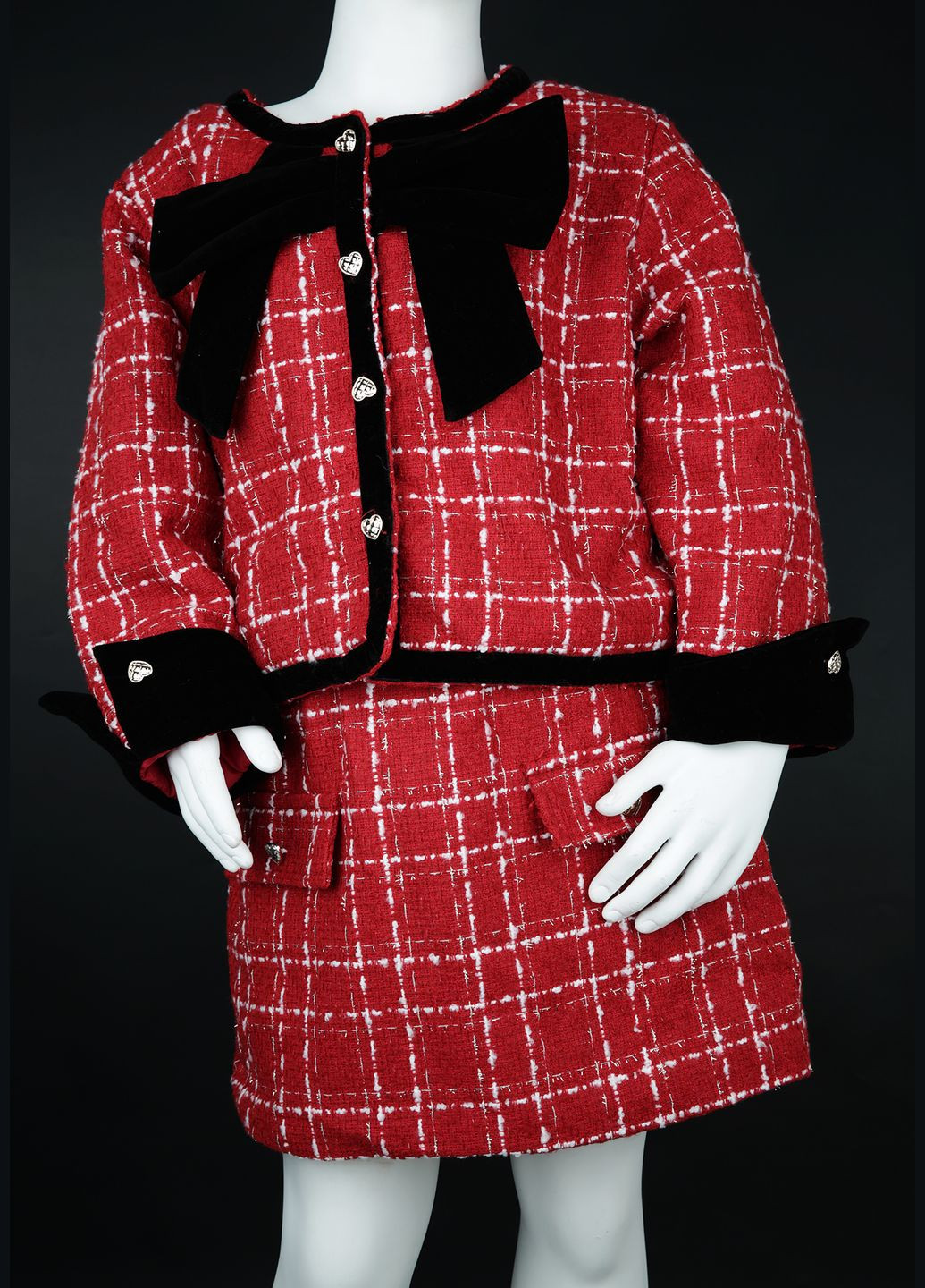 Комбинированный демисезонный костюм юбочный Christian Dior