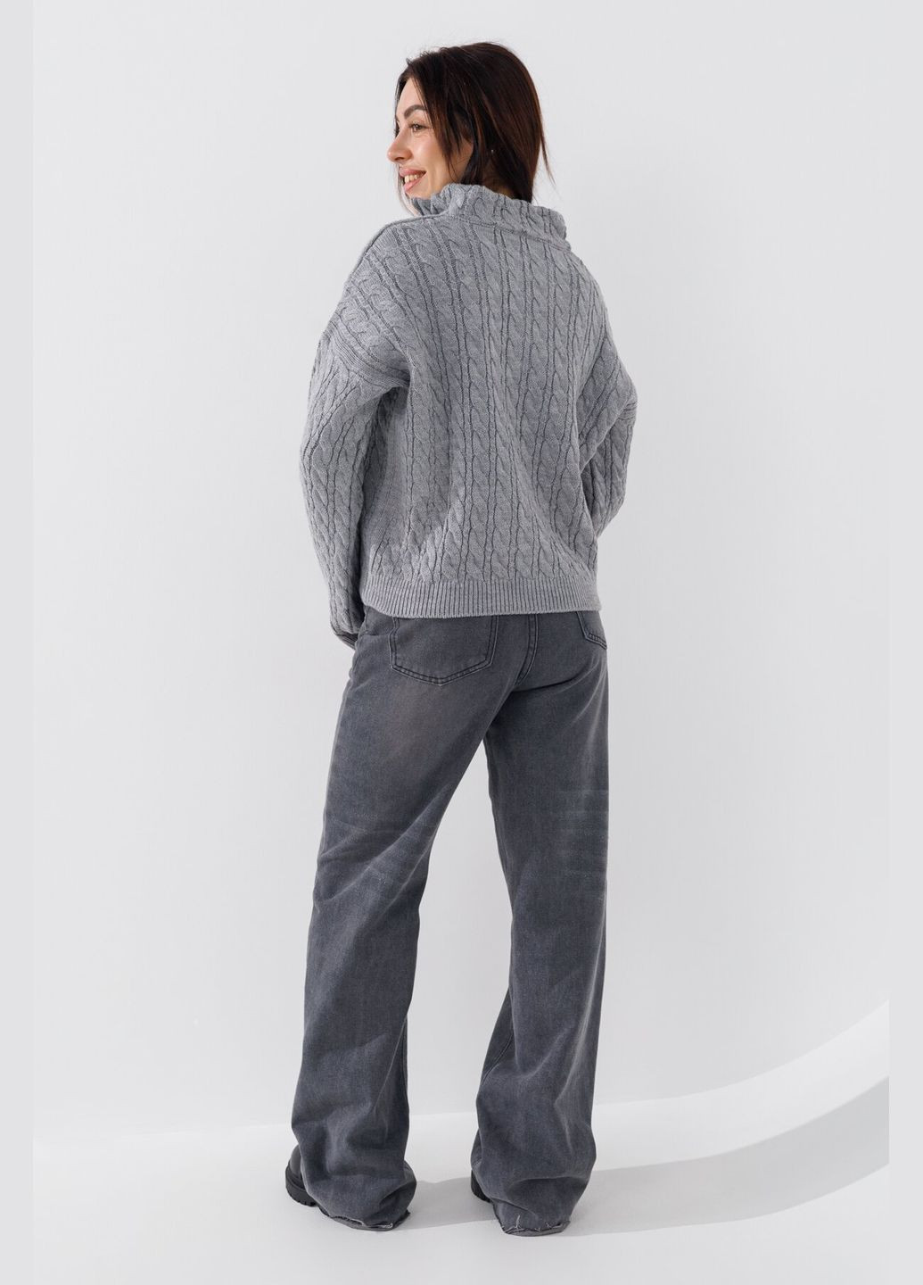 Джинсы женские 015 Серый (2000990641502D) shop (2000990641502) Палаццо No Brand - (298409408)