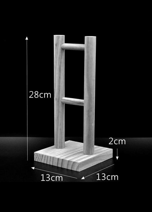Стійка для навушників з дерева Холідей 2 сієна (НУП-200405) No Brand (328415216)