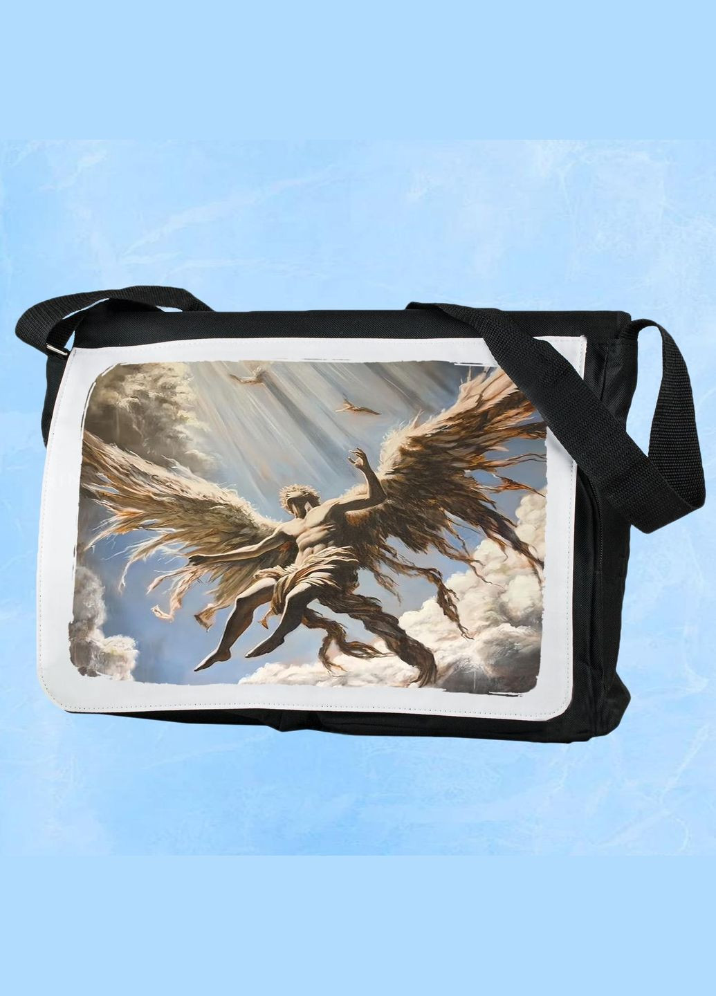 Мужская (женская) сумка через плечо для спортзала дорожная универсальная Art #321 Черный No Brand (322119203)