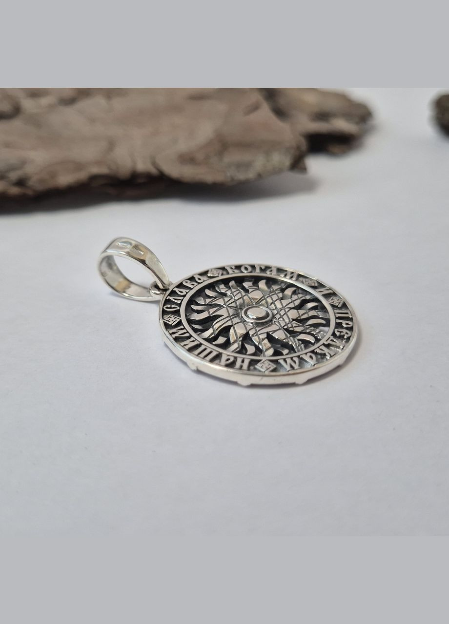 Серебряная подвеска оберег амулет Духовная Сила Черненное серебро 925 пробы (АРТ.93407) 9.70г No Brand (323223257)