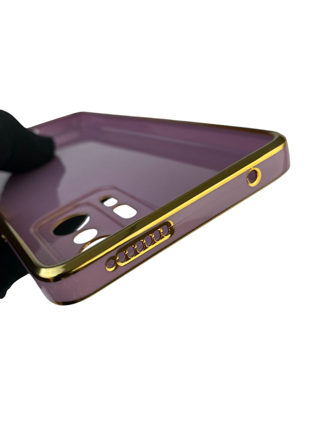 Чехол для 11T Pro с кольцом MagSafe с золотой окантовкой на сяоми 11т про черничный gs1 Xiaomi (366019486)