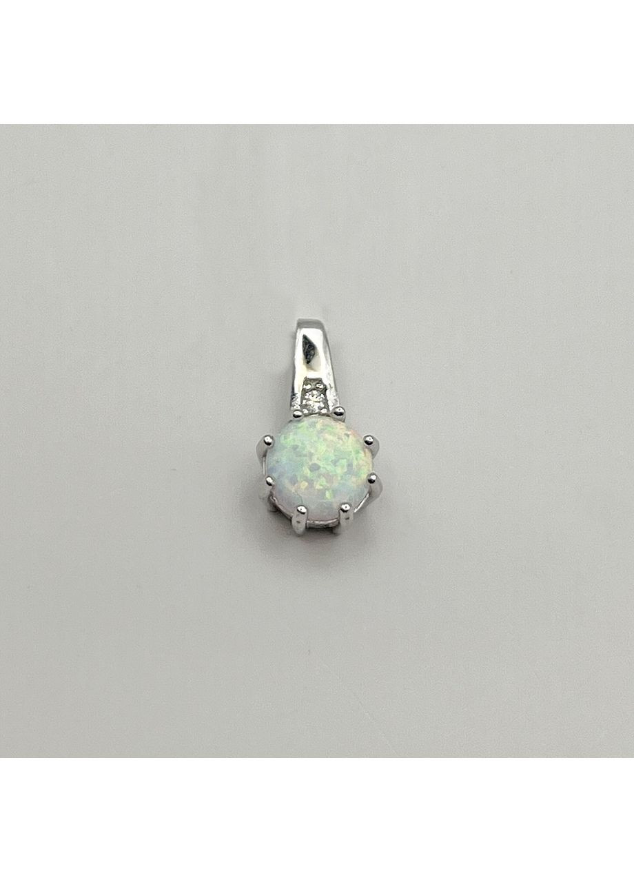 Срібний кулон з білим опалом 0,95 г No Brand (369737751)