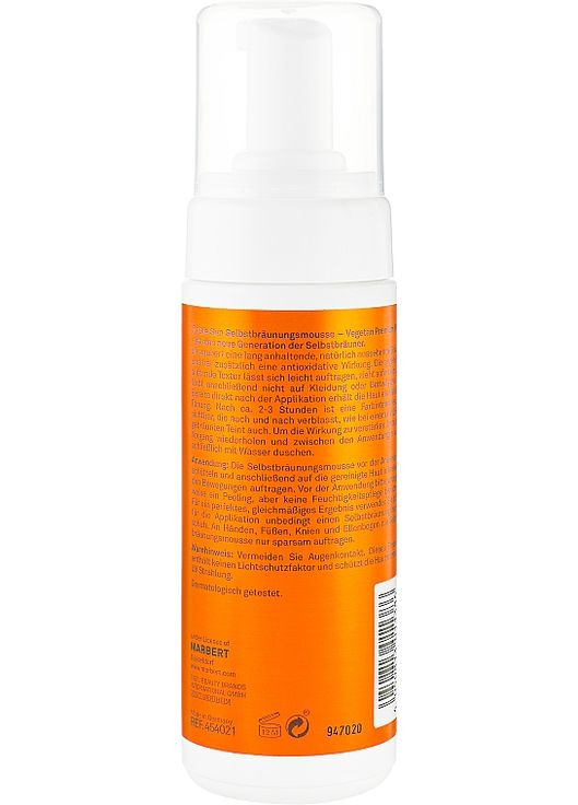 Мус-автозасмага Sun Care Self Tanning Mousse 150ml (821751-40912) Marbert (368642275)