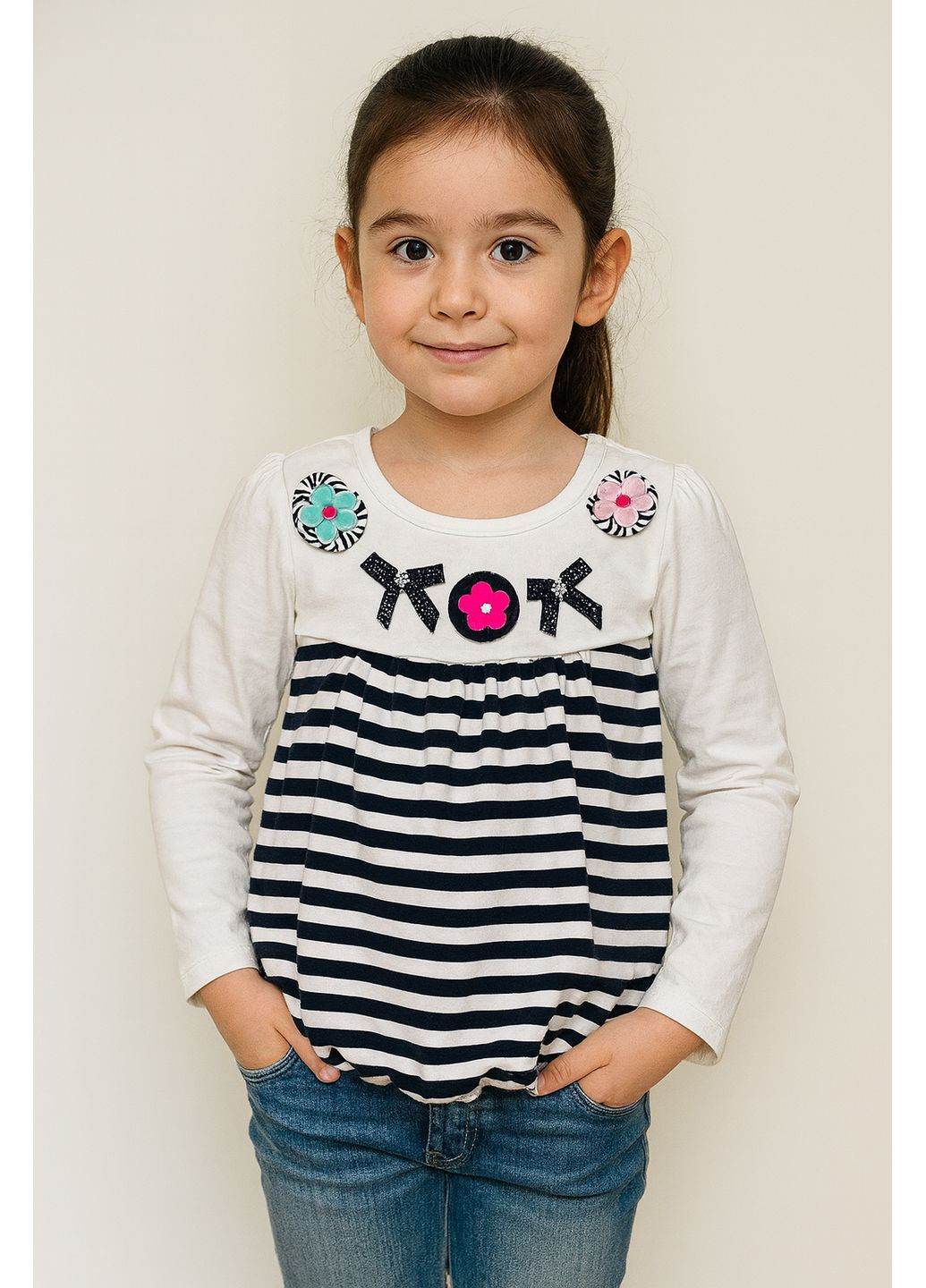 Реглан дев. белый/синий 4781 Турция Breeze (315321397)