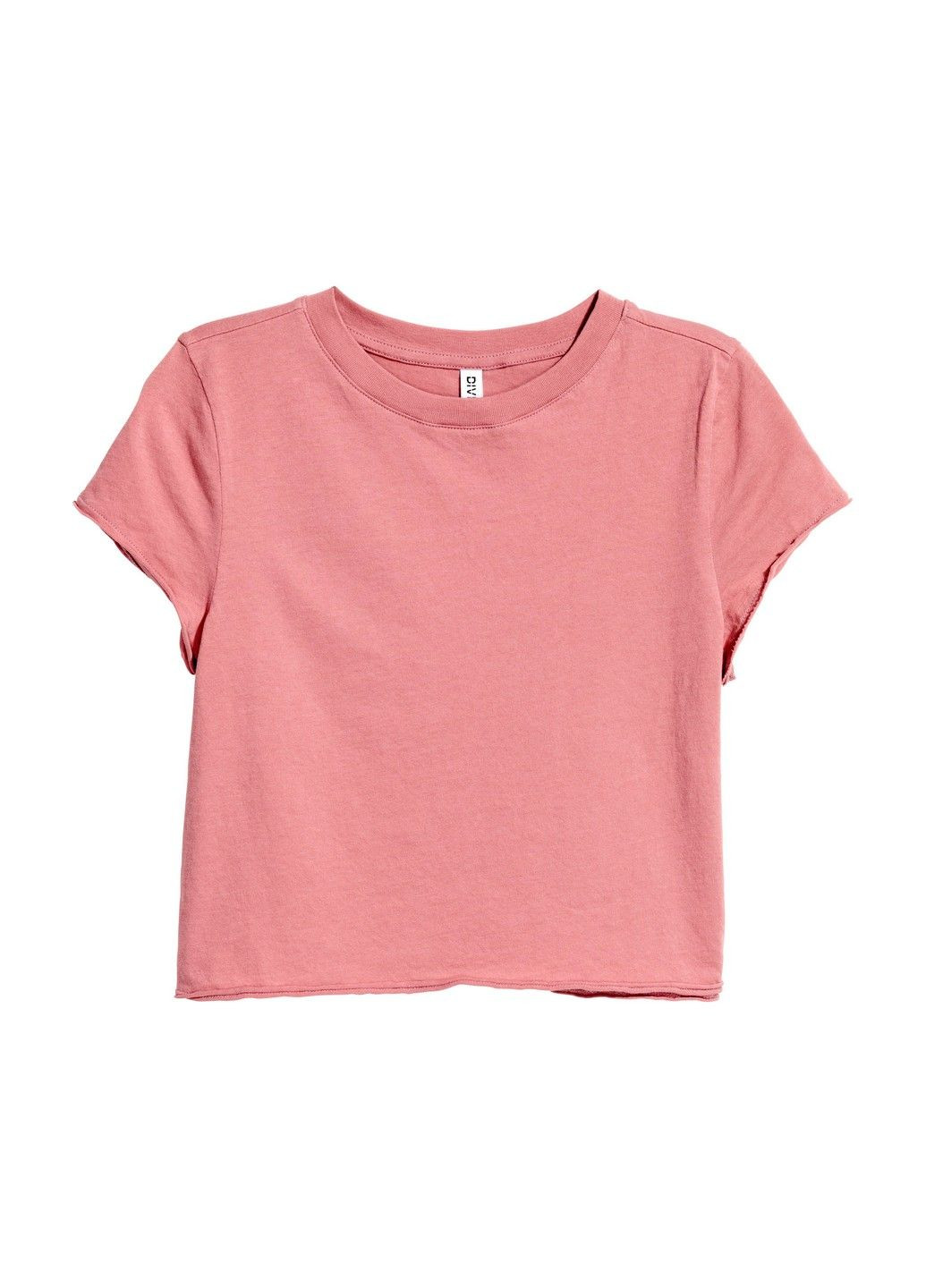 Темно-рожева літня футболка H&M