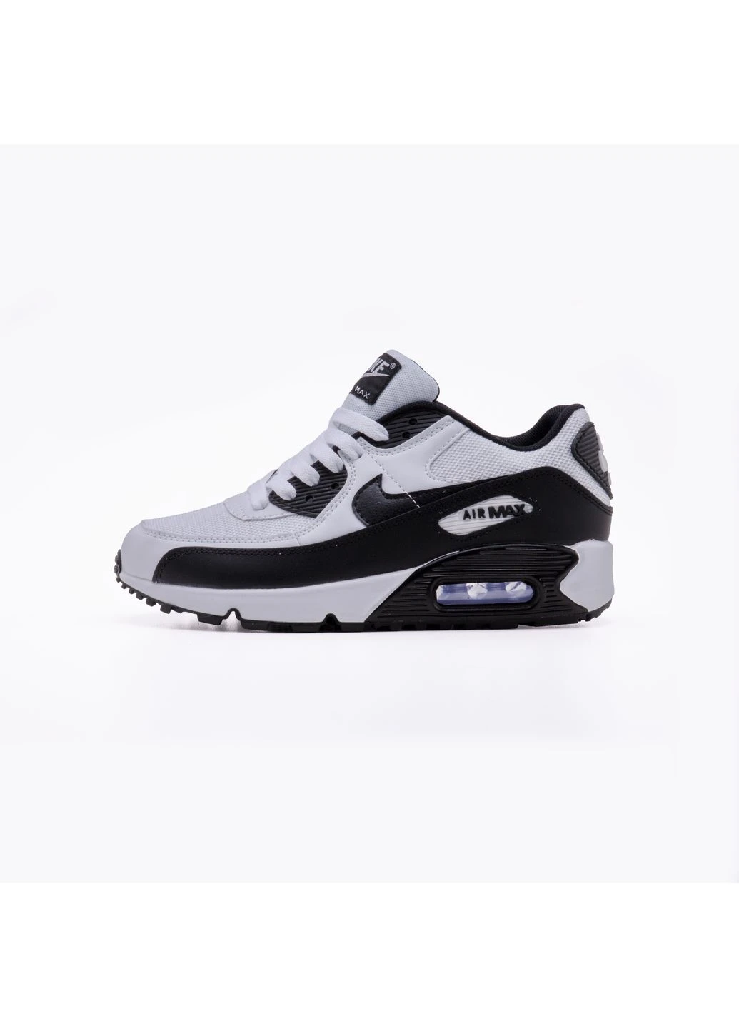 КРОСІВКИ ЖІНОЧІ NIKE AIR MAX 90 WHITE BLACK НАЙК АІР МАКС 90 БІЛІ No Brand білі демісезони (391946748)