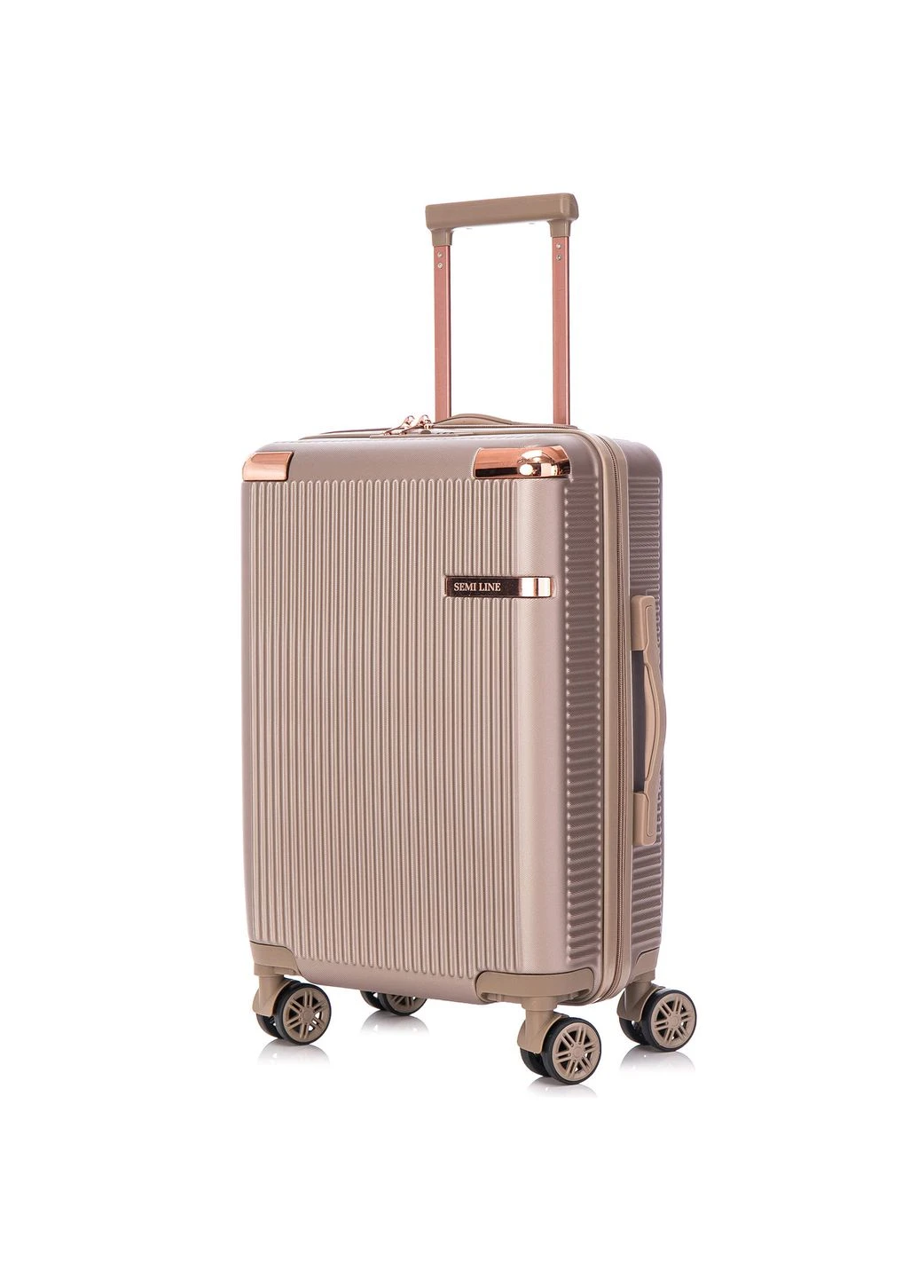 Валіза 20" (S) Champagne (T5666-3) Semi Line (315937571)