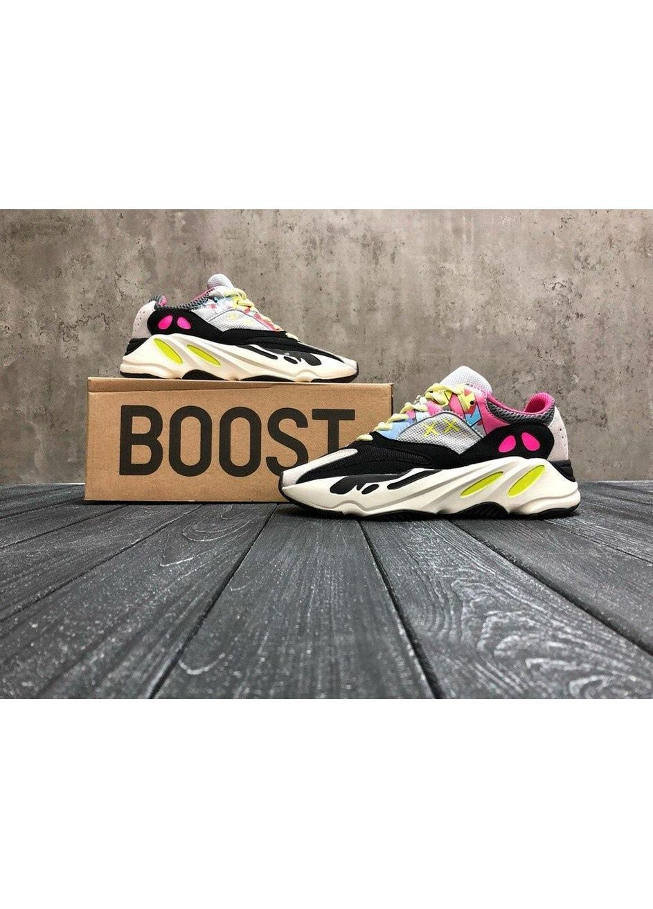 КРОССОВКИ ЖЕНСКИЕ ADIDAS YEEZY BOOST 700 V1 WAVE RUNNER PINK KAWS АДИДАС ИЗИ БУСТ No Brand розовые демисезоны (369391056)