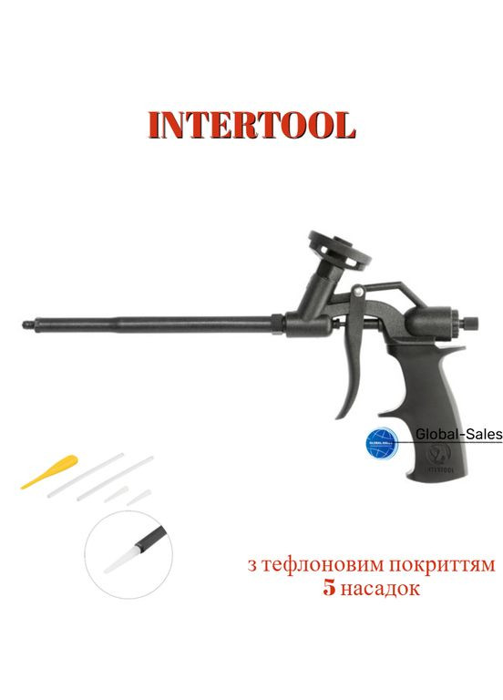 Пистолет для пены тефлон полный (PT-0606) Intertool (349820439)