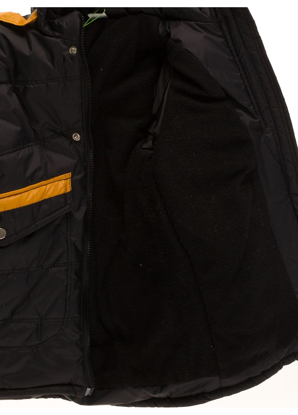 Черная зимняя куртка зимняя для мальчика Одягайко