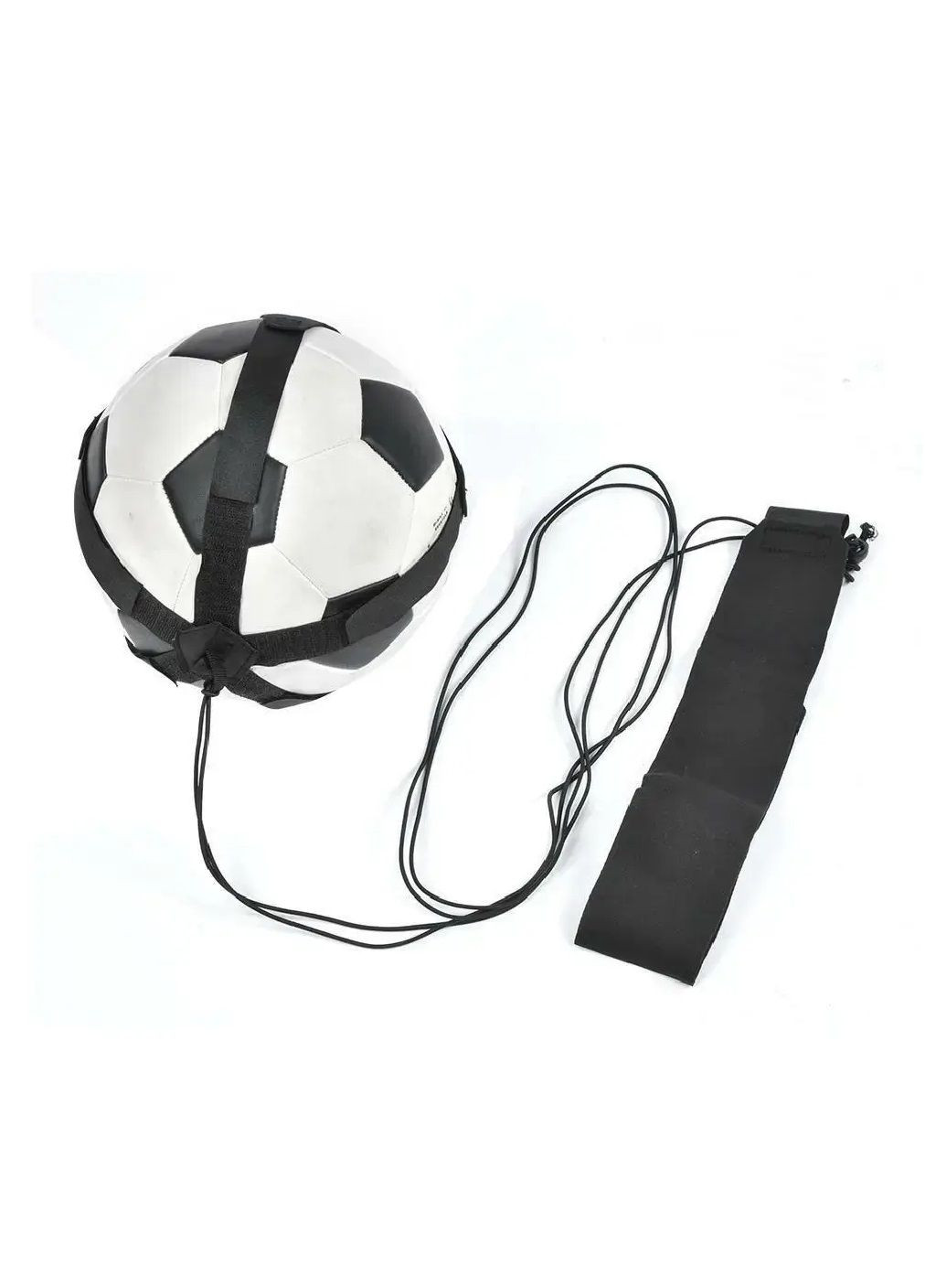 Тренажер пояс с резинкой футбольный для отработки ударов передач спортивный инвентарь (476903-Prob) Черный Unbranded (292549910)