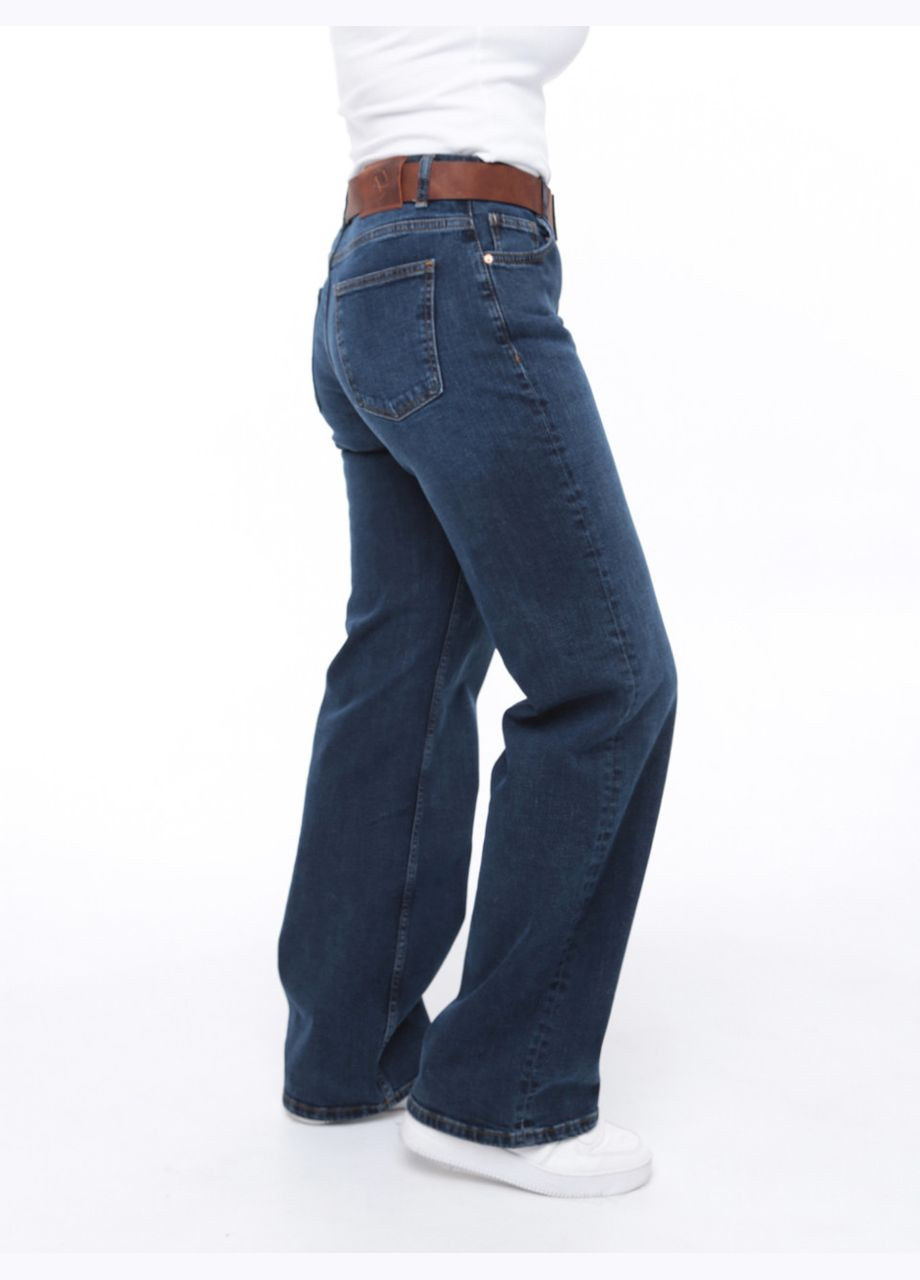 Джинсы женские синие палаццо со стрейчем Палаццо Angelina Mara - (302879233)