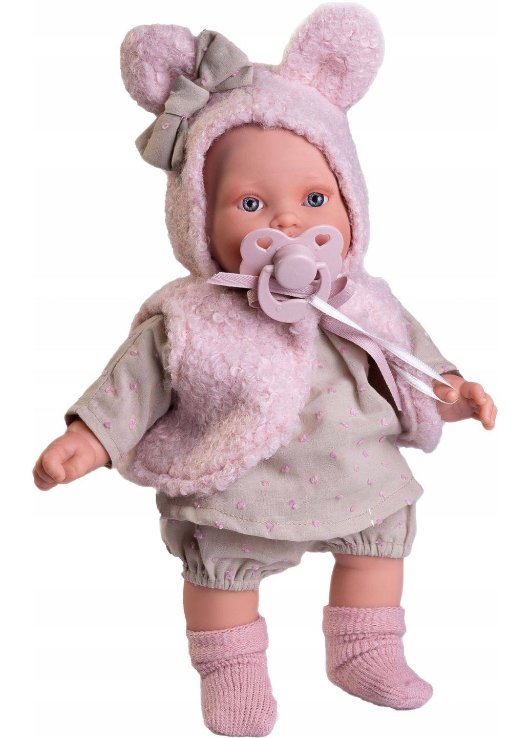 Вінілова лялька інтерактивна дівчинка 27 см пупс, що плаче для гри та розвитку Antonio Juan (370602621)