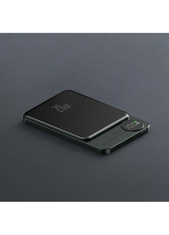Бездротовий Повербанк MagSafe Power Bank для iPhone 10000mAh 20W Магсейф Павербанк з бездротовою зарядкою Q9, Green Baseus (369776220)