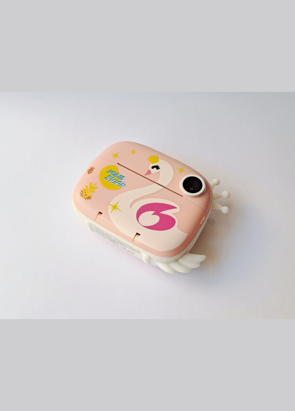 Дитячий фотоапарат миттєвого друку Білий лебідь USB 1000 mAh BK-787 No Brand (336213098)