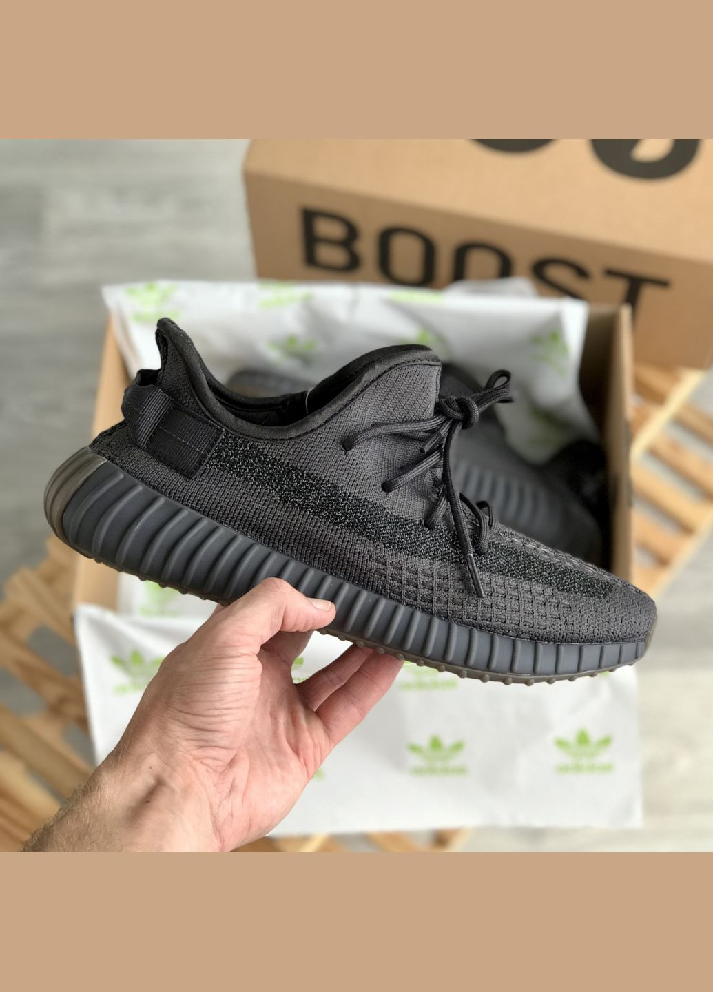 Кроссовки женские и мужские Adidas Yeezy boost 350 Cinder reflective black | Адидас Изи буст 350 рефлективные черные No Brand чёрные демисезоны (307397757)