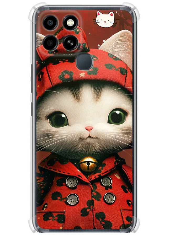 Силіконовий протиударний с посиленими кутами чохол 'Sweet Hello Kitty' для Endorphone Infinix Smart 6 (285708971)
