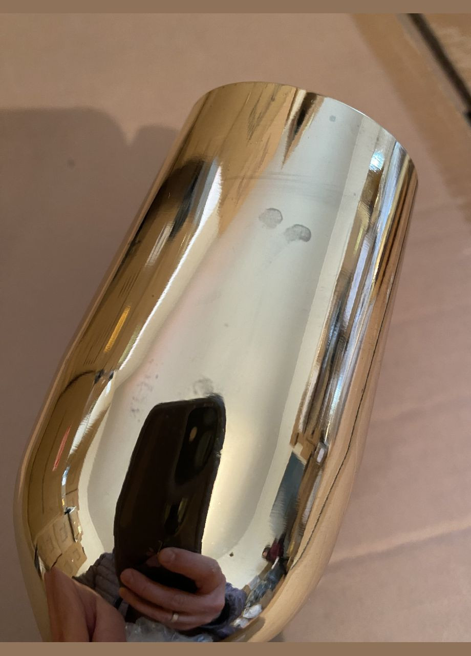 Бокал для шампанського 200 мл УЦІНКА золото з нержавіючої сталі REMY-DECOR (293152696)