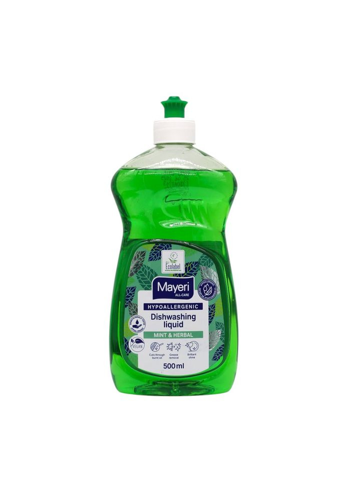 Засіб для миття посуду гіпоалергенний "М'ята та Рослинні екстракти" 500 мл Mayeri (345069942)